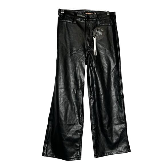 NWT Dollhouse Vegan Leather Amber High Rise Flare Leg Pants Size 5/6 - Picture 1 of 7